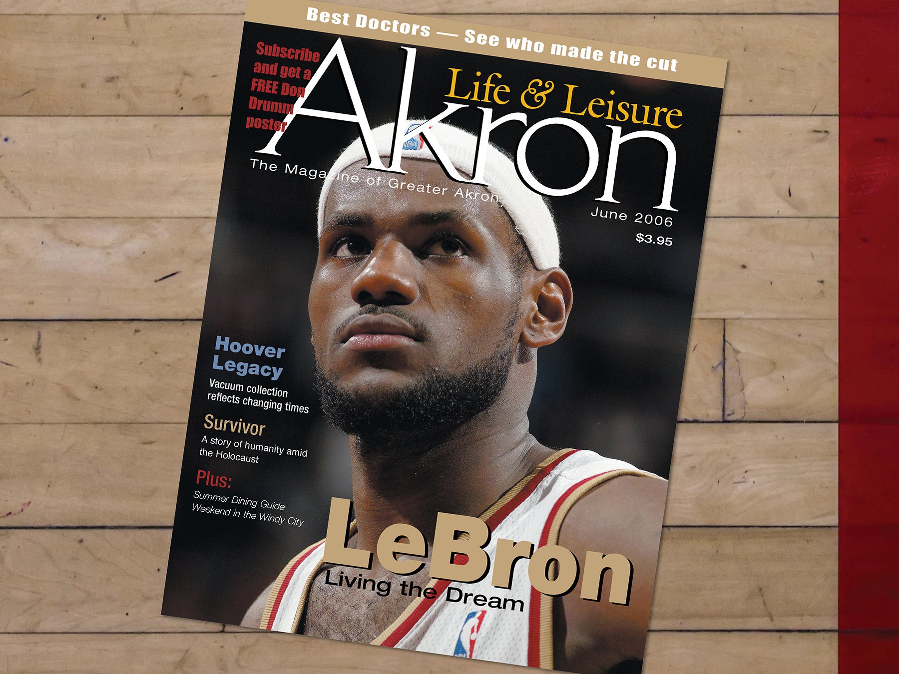 Check out this old LeBron James ad from 2006! Found in a magazine