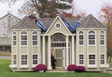 Little Cottage Company's Grand Portico Mansion with kids.jpg