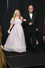 Mindy Marsden of Bober Markey Fedorich with Ralph Sinistro in a 1990s hooped dress.jpg
